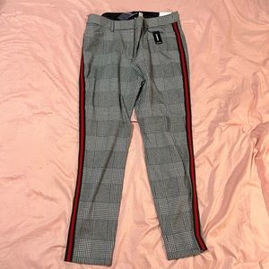 Plaid office pants